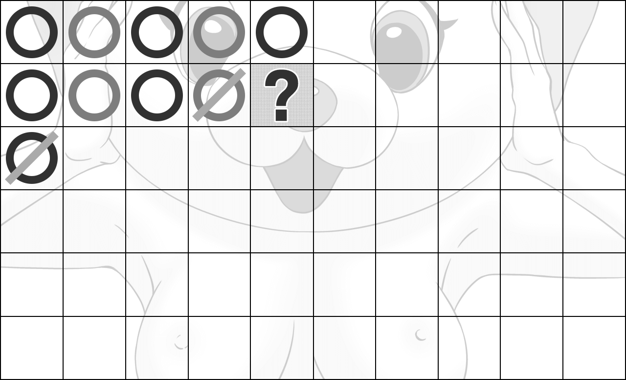 バカラ罫線の例