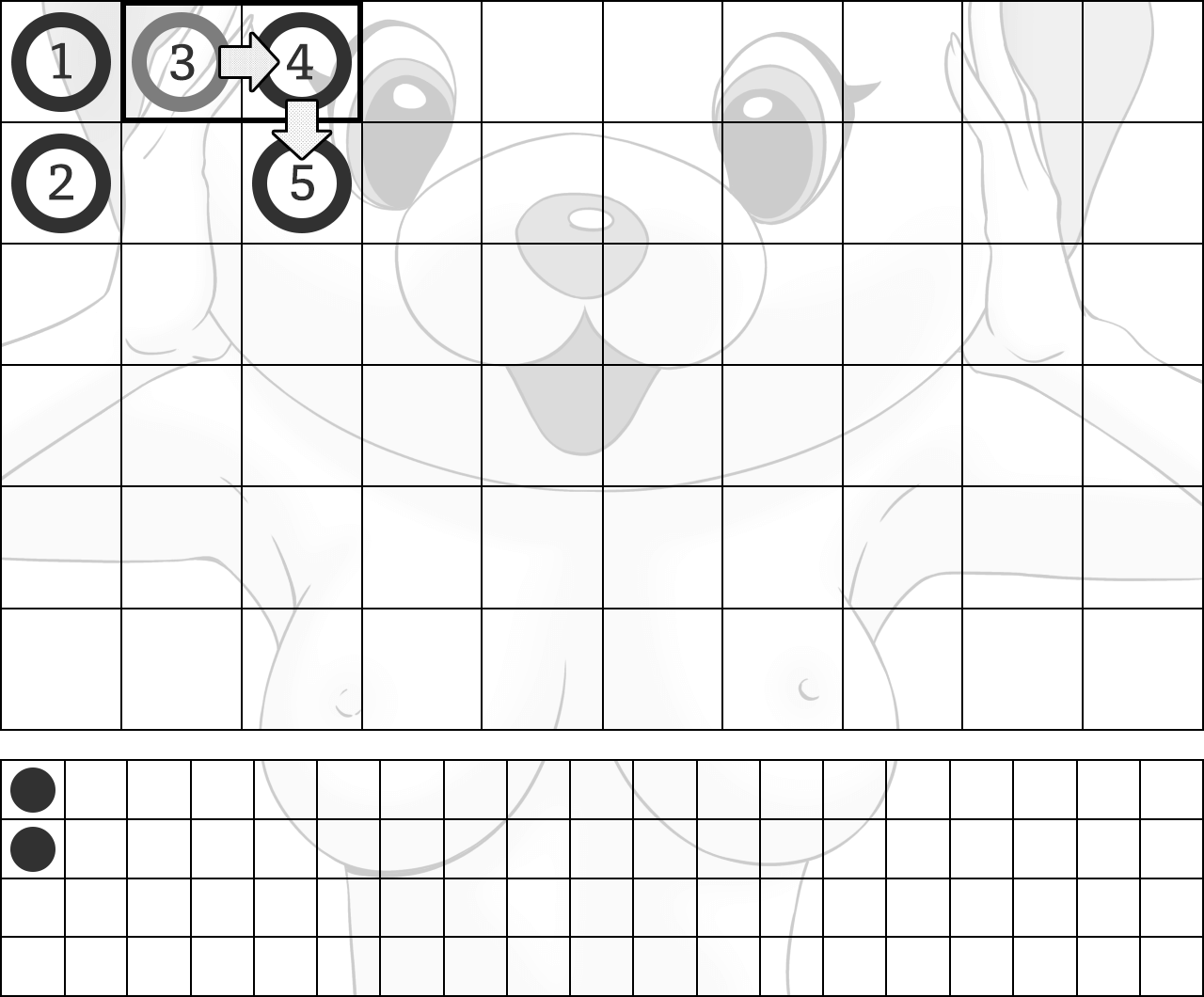 大眼仔にスコアが記録されていく流れ