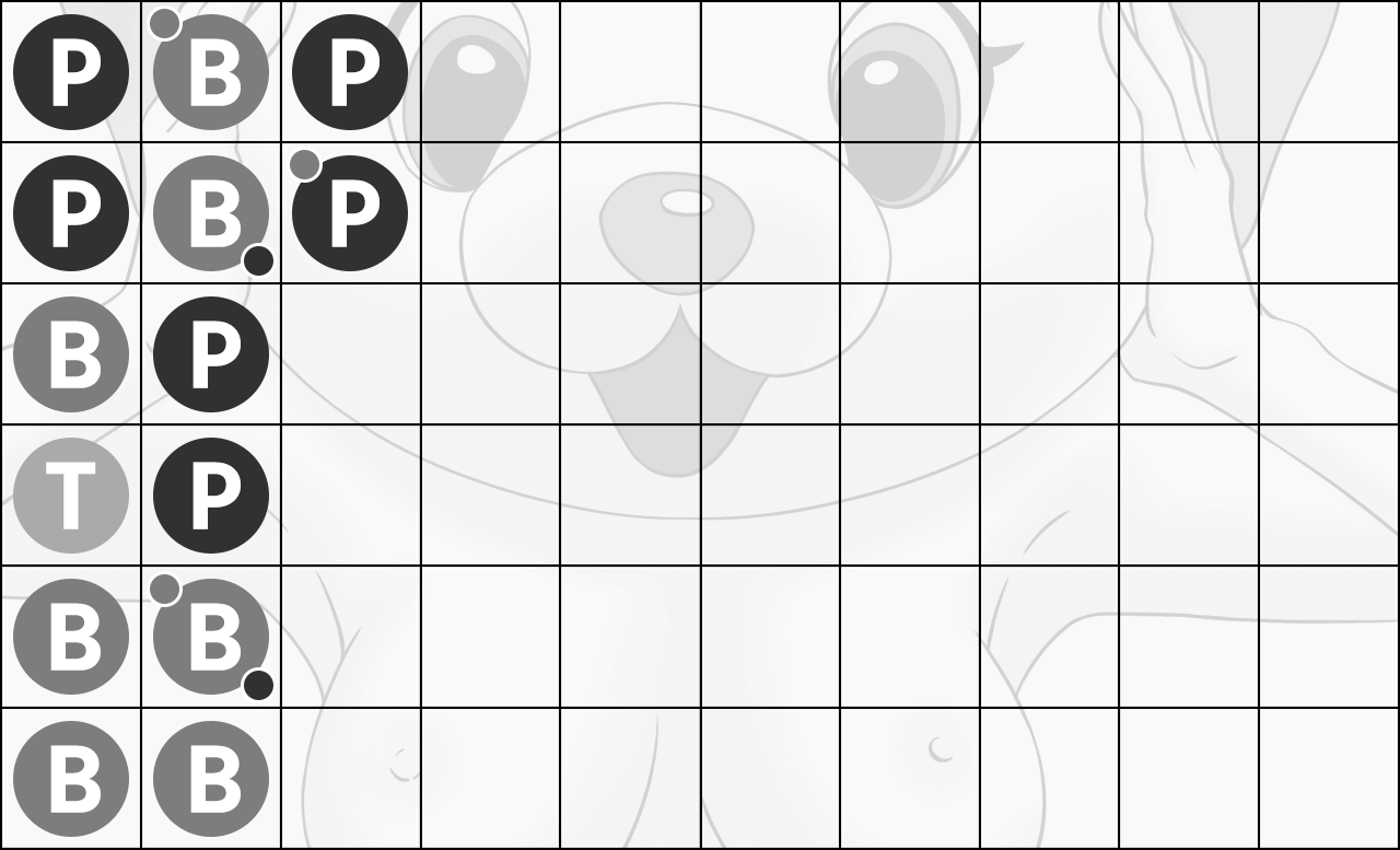 珠盤路にスコアが記録されていく流れ