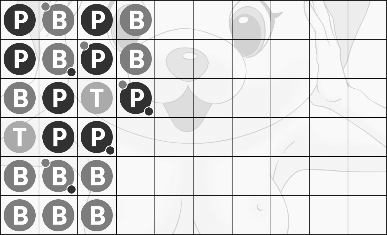 珠盤路にスコアが記録されていく流れ