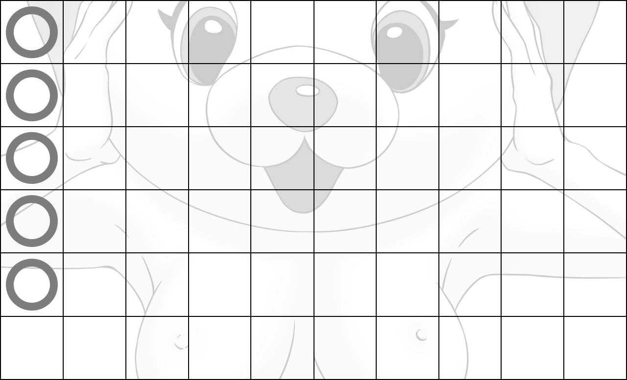 バカラ罫線の縦ヅラ