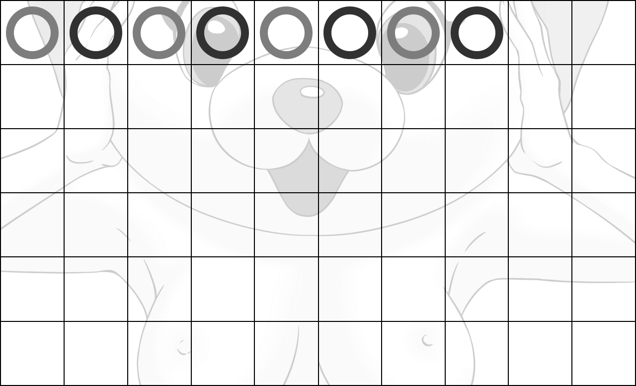 バカラ罫線の横ヅラ