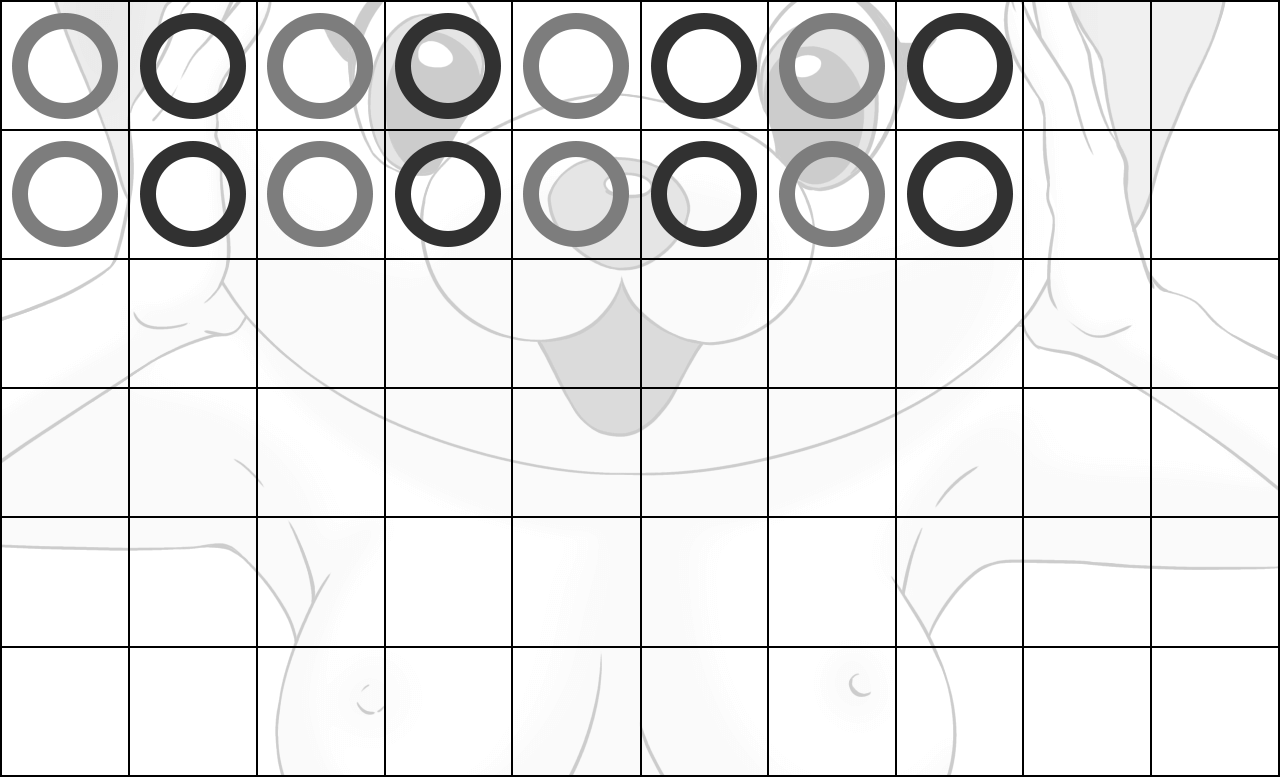 バカラ罫線のニコニコ