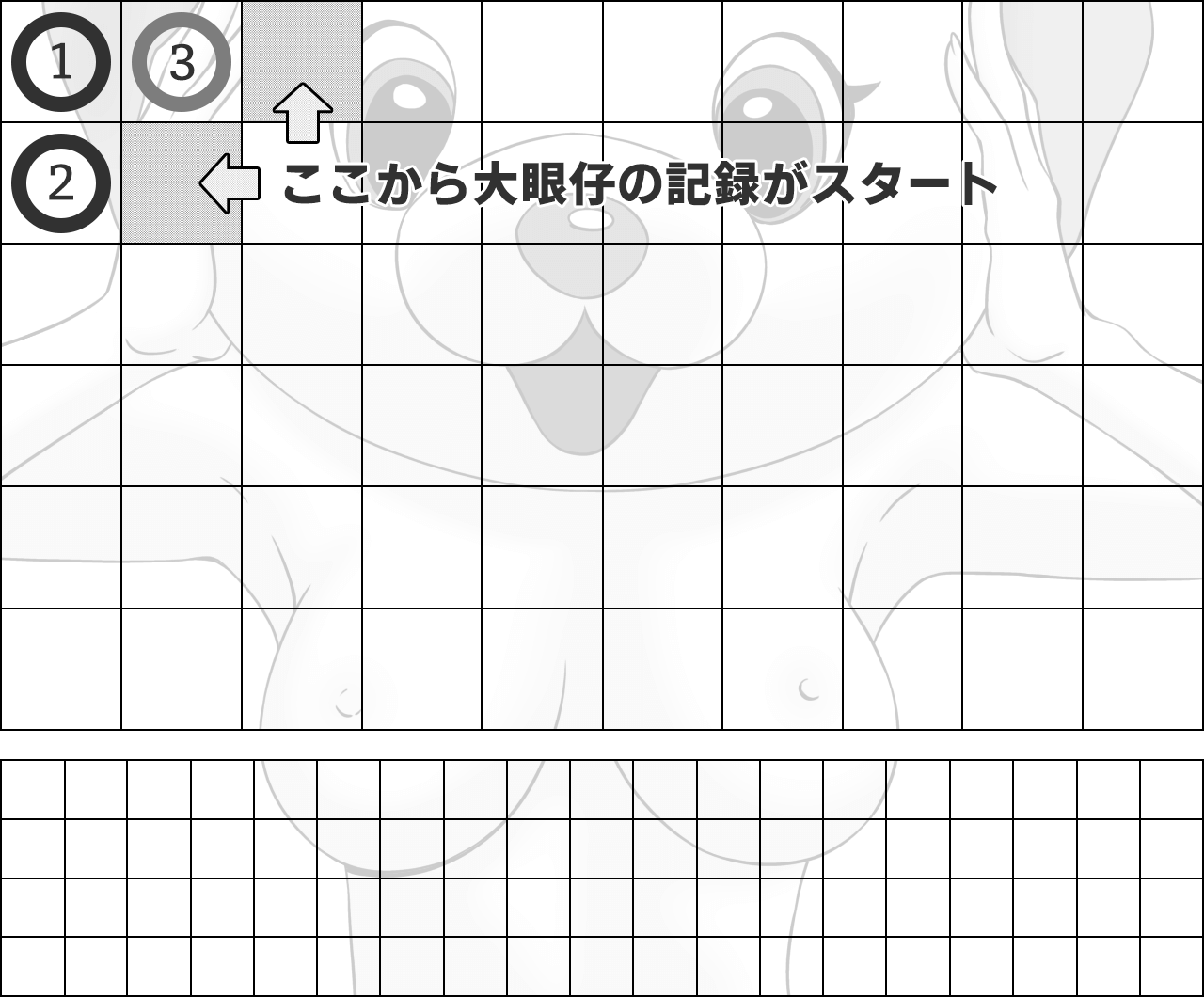 大眼仔にスコアが記録されていく流れ